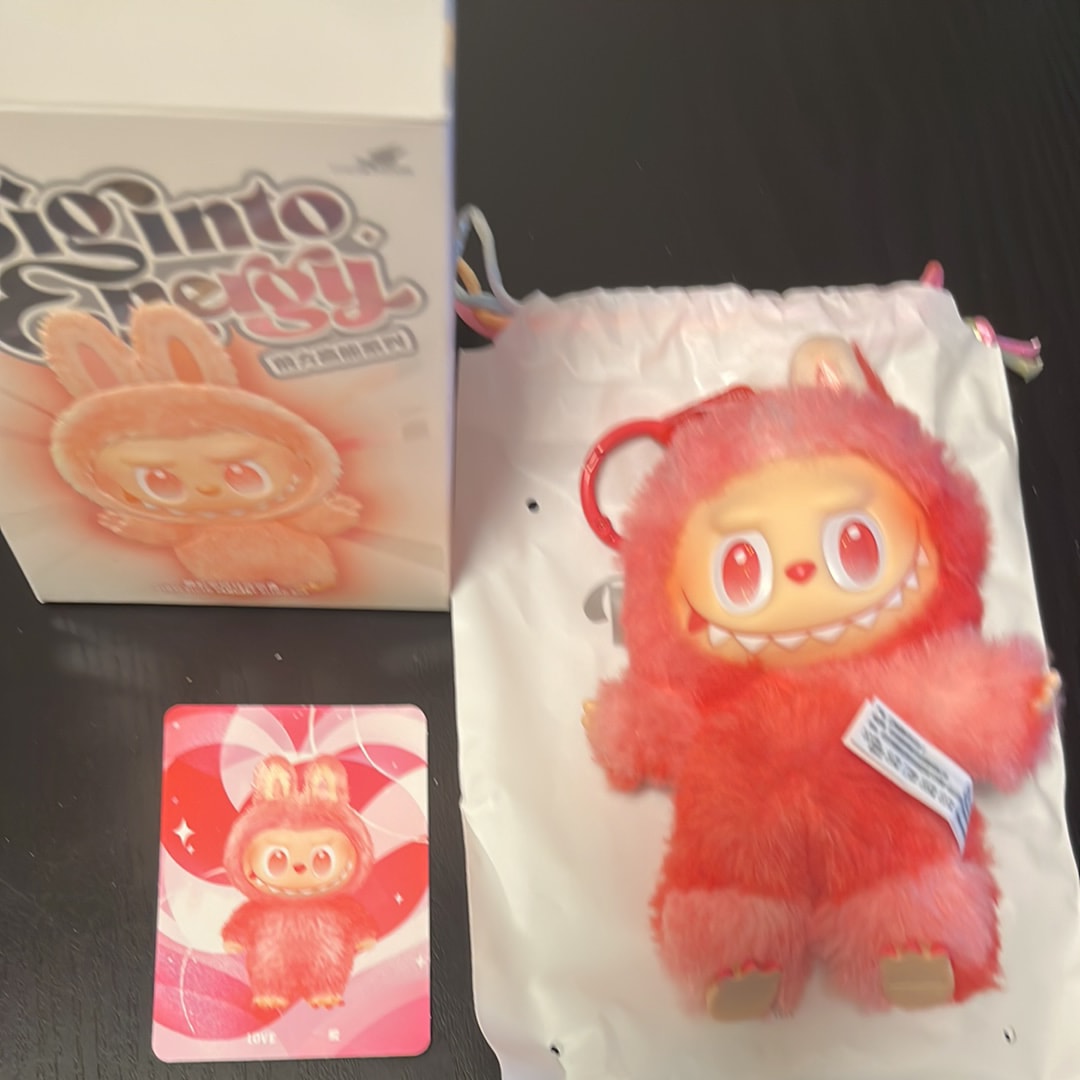 POP MART THE MONSTERS (LABUBU) Big into Energy Series Plush Pendant LOVE