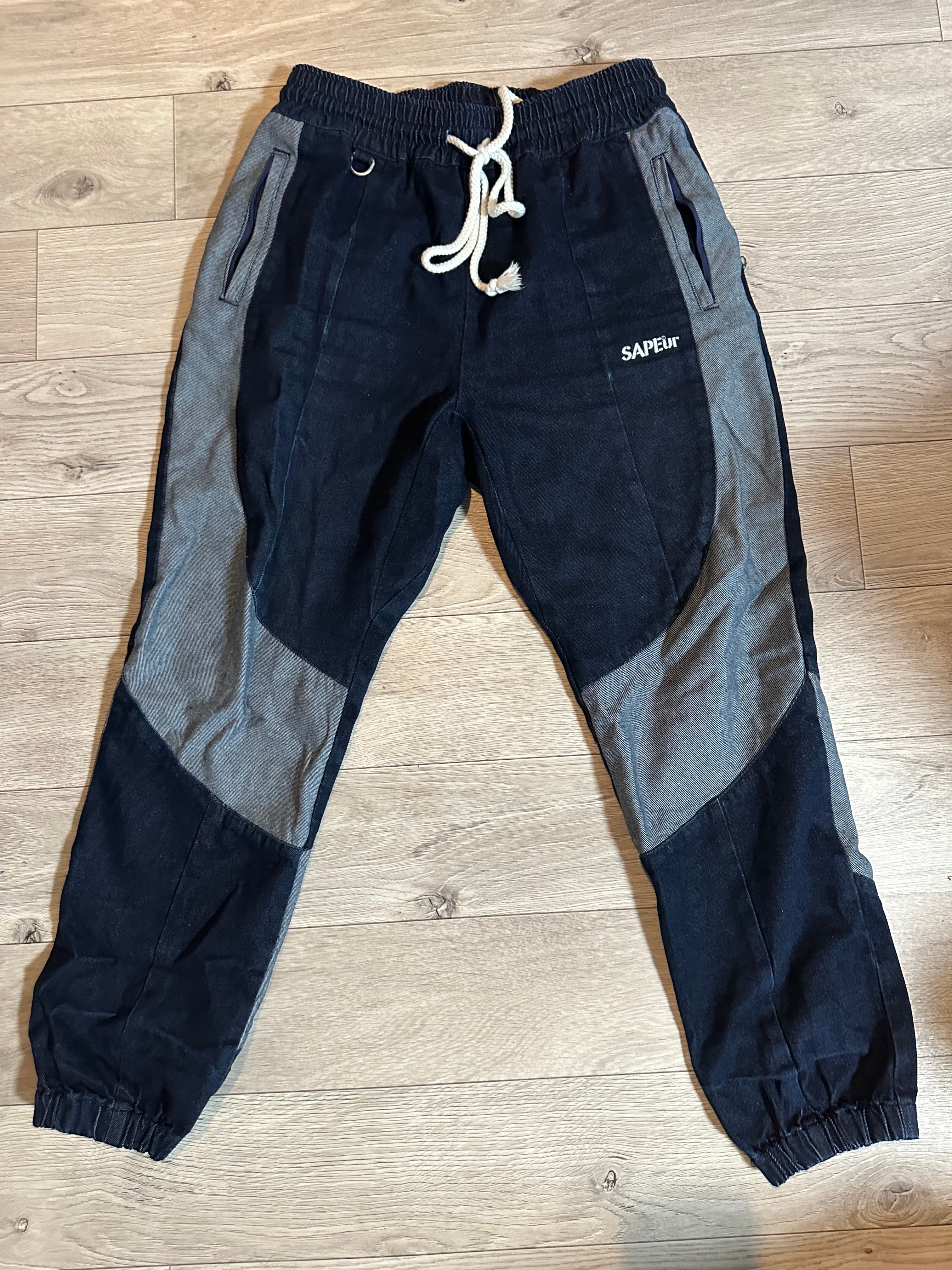 SAPEur DENIM TRACK PANTS SAPEur サプール DENIM TRACK PANTS デニムトラックパンツ