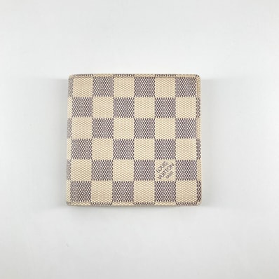 LOUIS VUITTON(ルイ・ヴィトン) ポルトフォイユ マルコ ダミエアズールキャンバス N60018 二つ折り財布 ホワイト