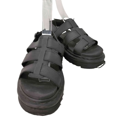 black leather YELENA sandal【1142562612044】