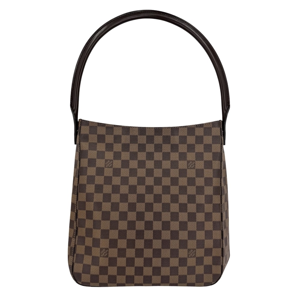 LOUIS VUITTON ルイヴィトン ショルダーバッグ ルーピングGM ワンハンドル スペシャルオーダー 肩掛け N51144 ダミエキャンバス    ブラウン 茶 ゴールド金具 レディース 美品【中古品】