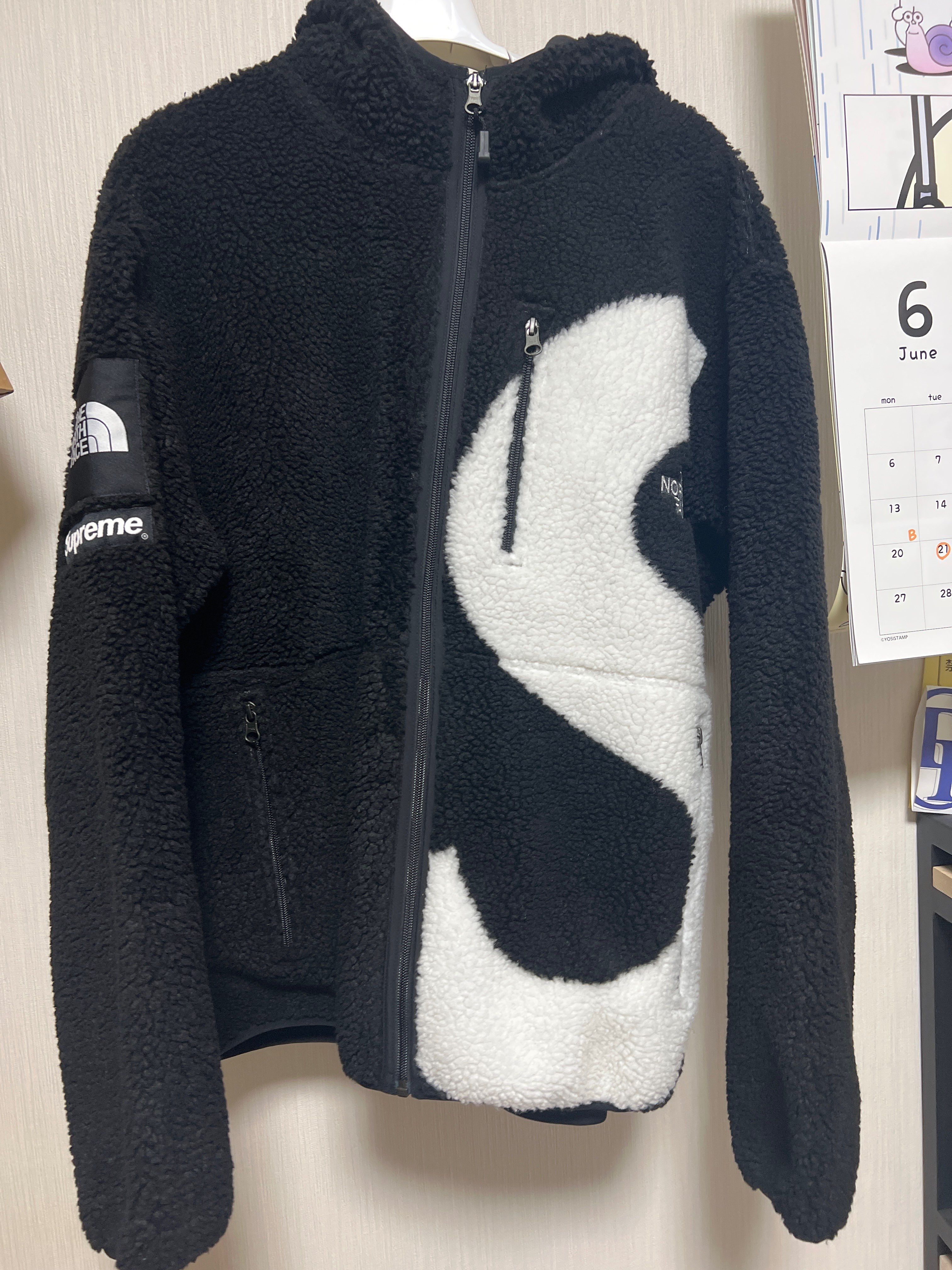 Supreme x The North Face S Logo Hooded Fleece Jacket "Black"