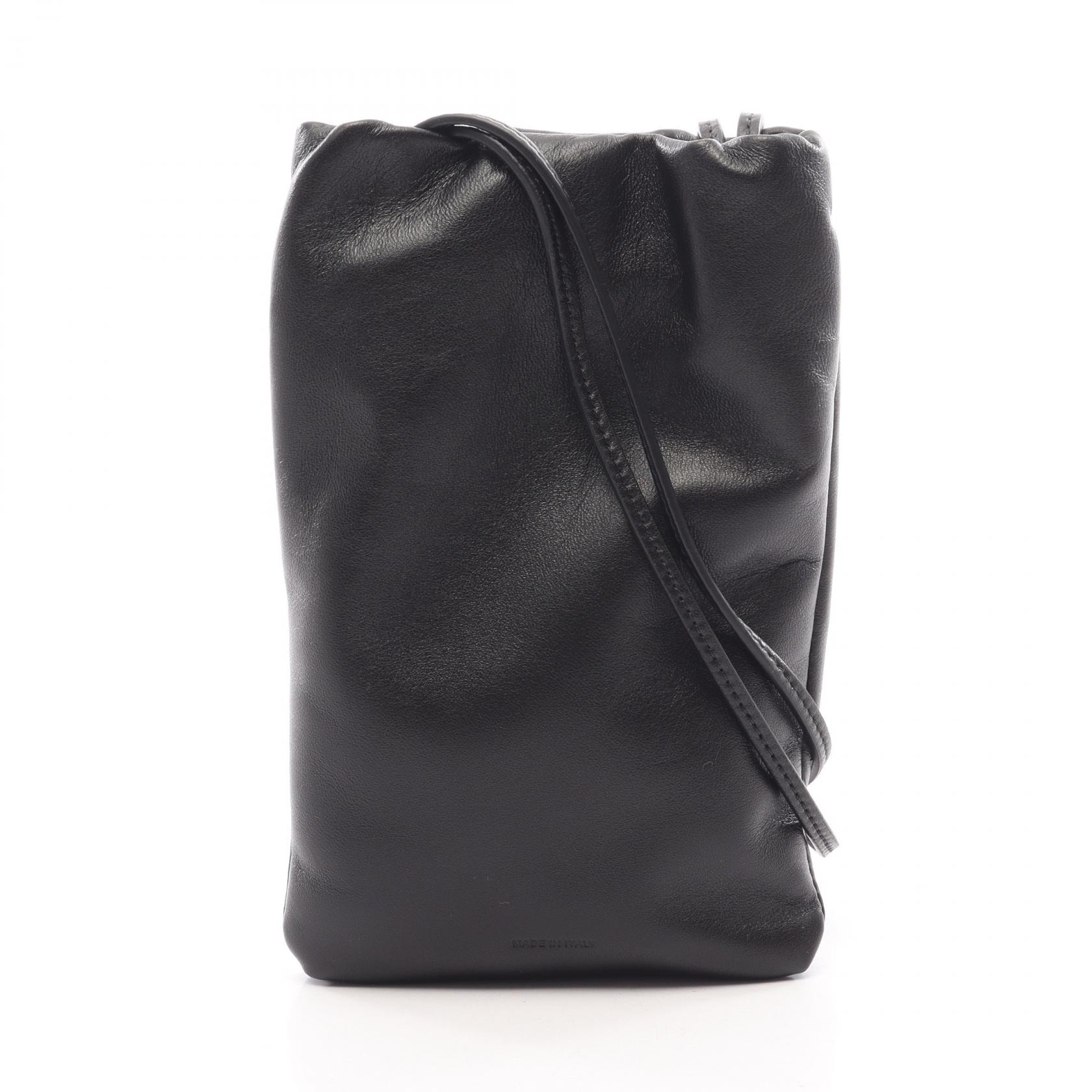 ザ ロウ THE ROW BOURSE PHONE CASE ショルダーバッグ バッグ レザー レディース ブラック系 W1418ML108BAS 【新品】