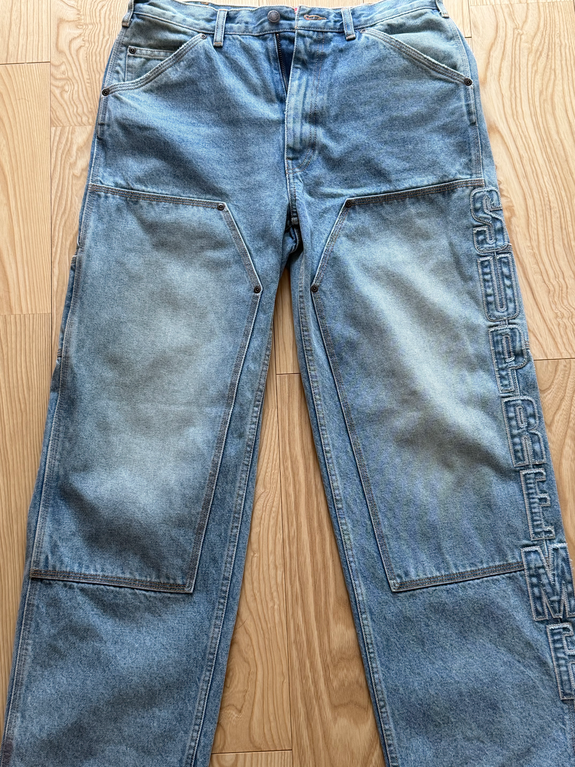 Supreme Reflective Double Knee Pant "Denim"