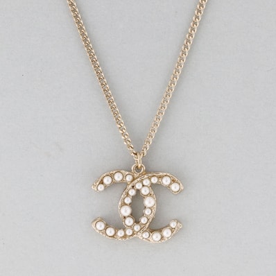 CHANEL シャネル ココマーク パール GOLD リバーシブルネックレス ネックレス GP ゴールド レディース【中古】