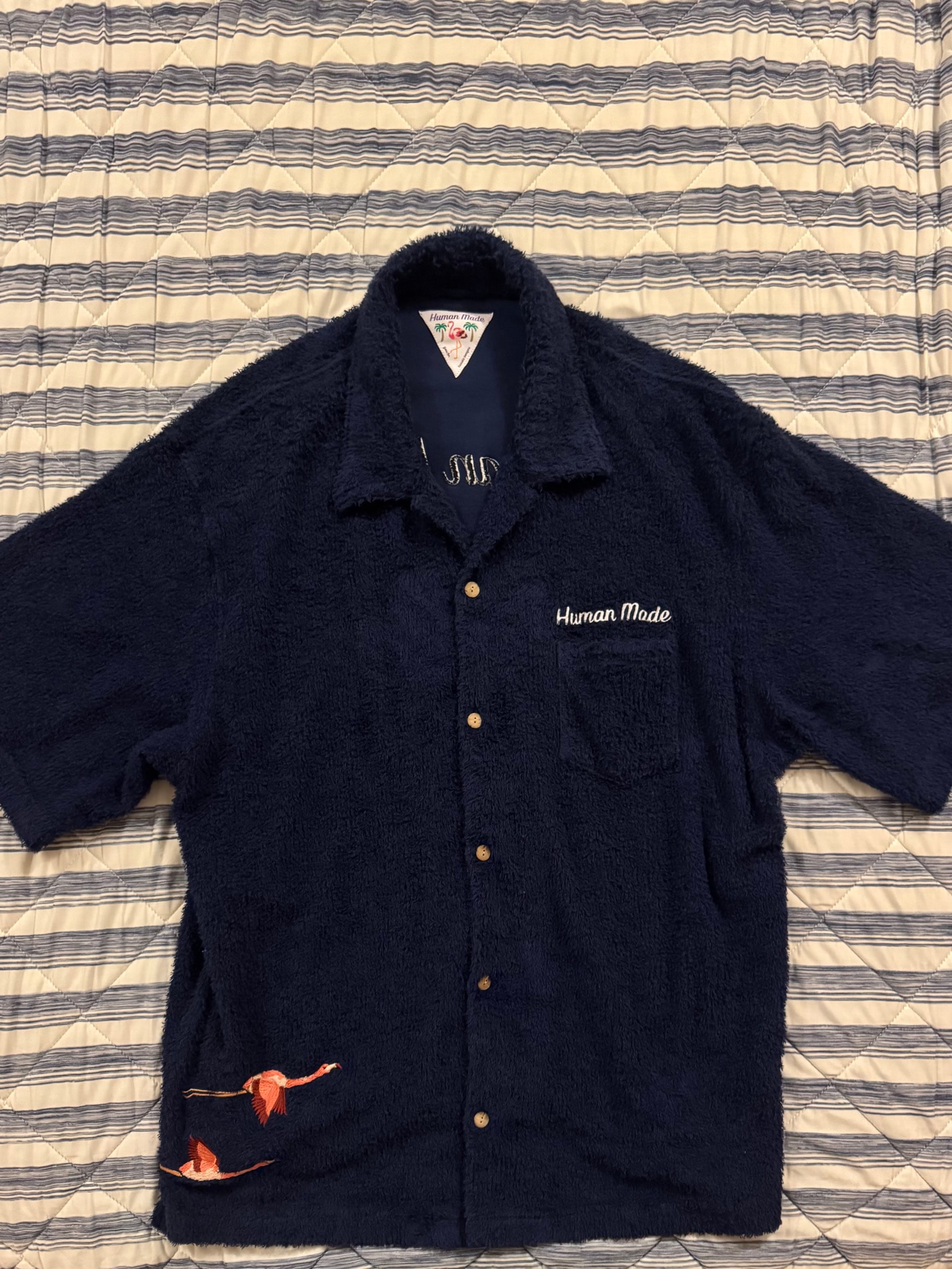 HUMAN MADE PILE SHIRT "Navy"