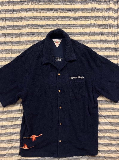 HUMAN MADE PILE SHIRT "Navy"
