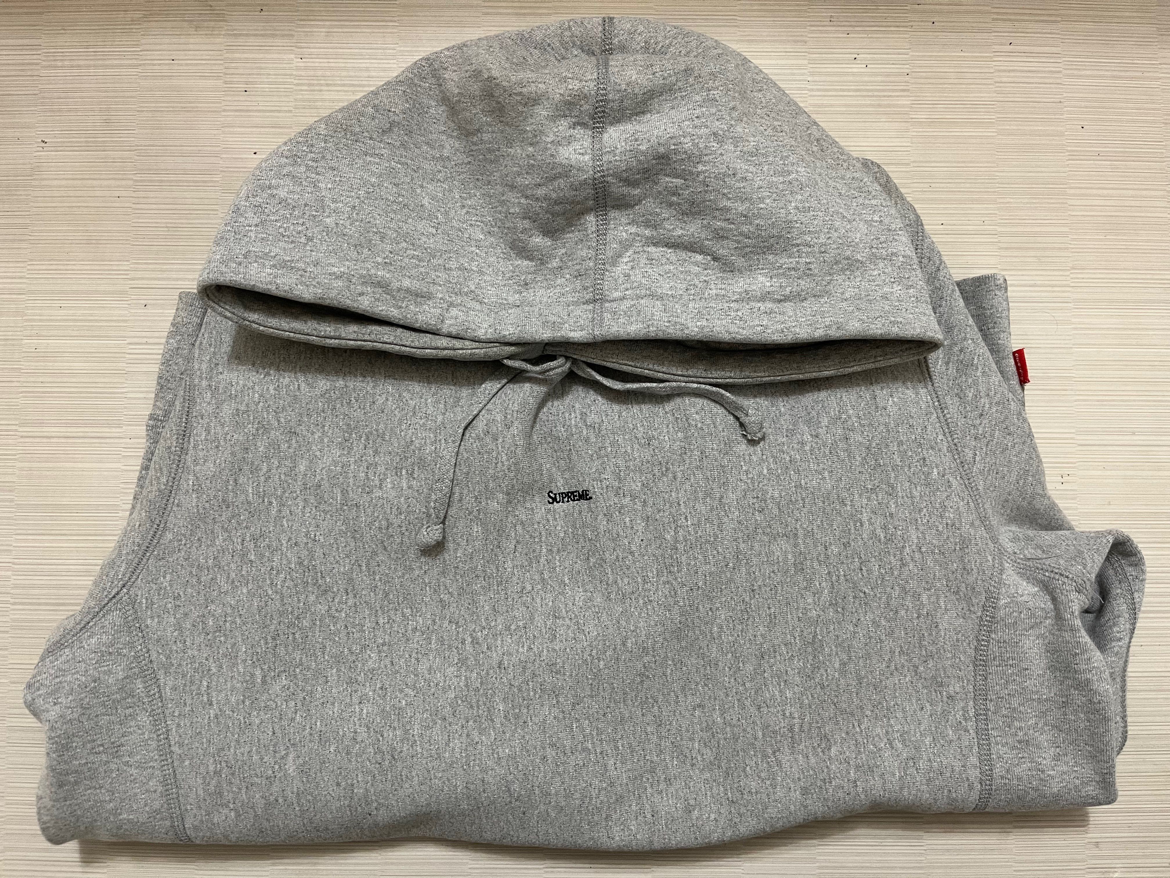 Supreme Trademark Hooded Sweatshirt "Grey"
