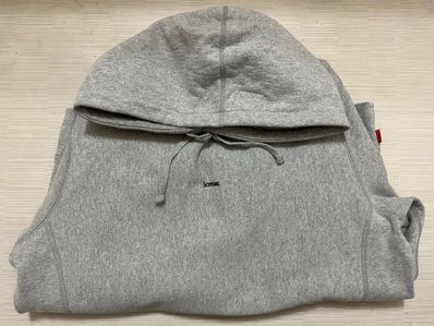 Supreme Trademark Hooded Sweatshirt "Grey"