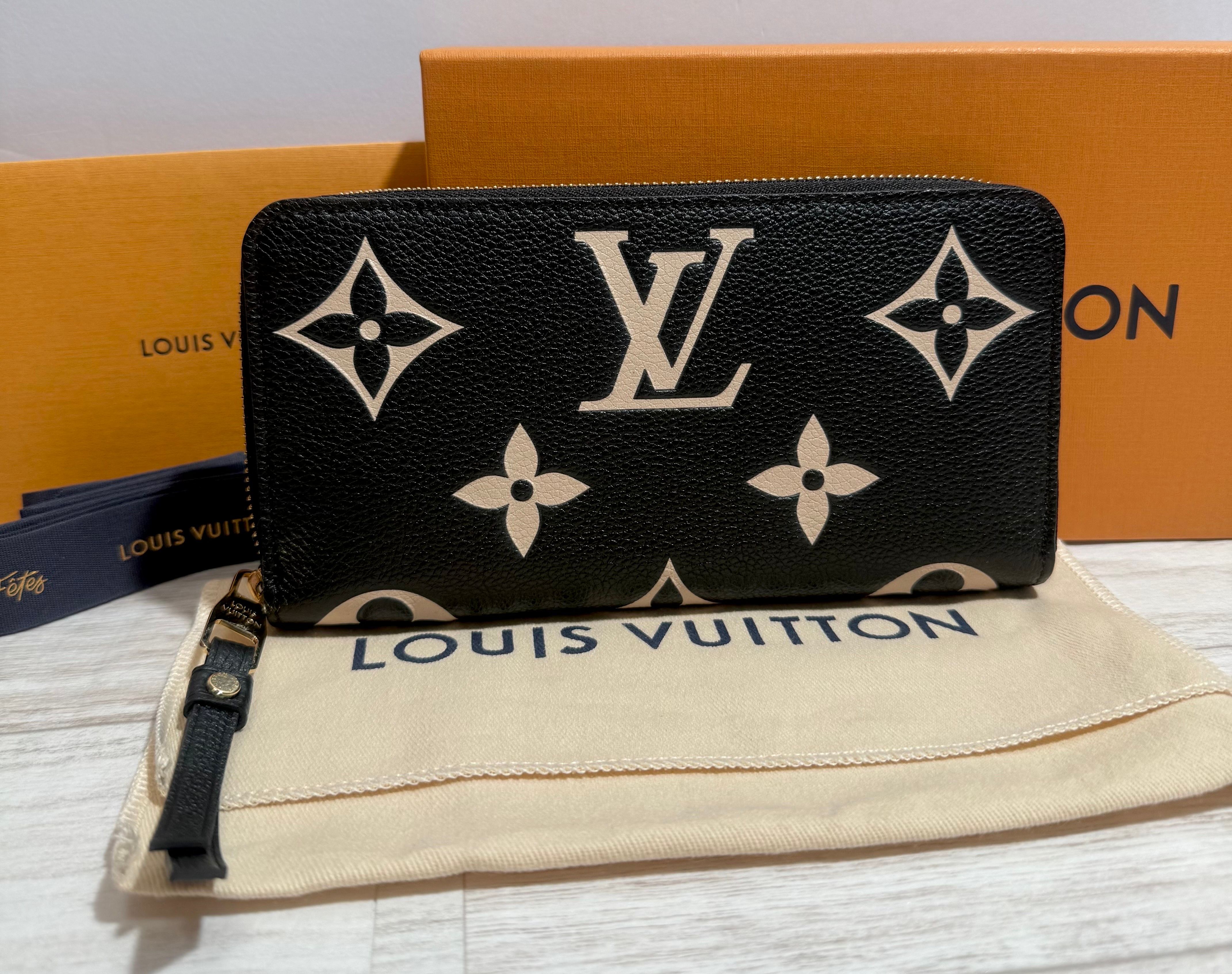 Louis Vuitton Bi-Color Monogram Amplant Zippy Wallet "Black/Beige"