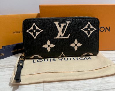 Louis Vuitton Bi-Color Monogram Amplant Zippy Wallet "Black/Beige"