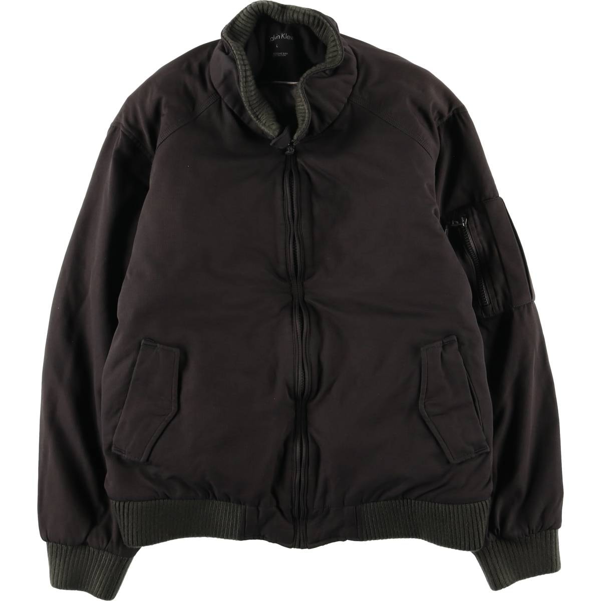 古着 カルバンクライン Calvin klein リップストップ 中綿ジャケット パファージャケット メンズL相当/eaa599938