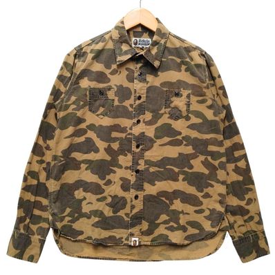 A BATHING APE アベイシングエイプ 迷彩柄 シャツ 52223