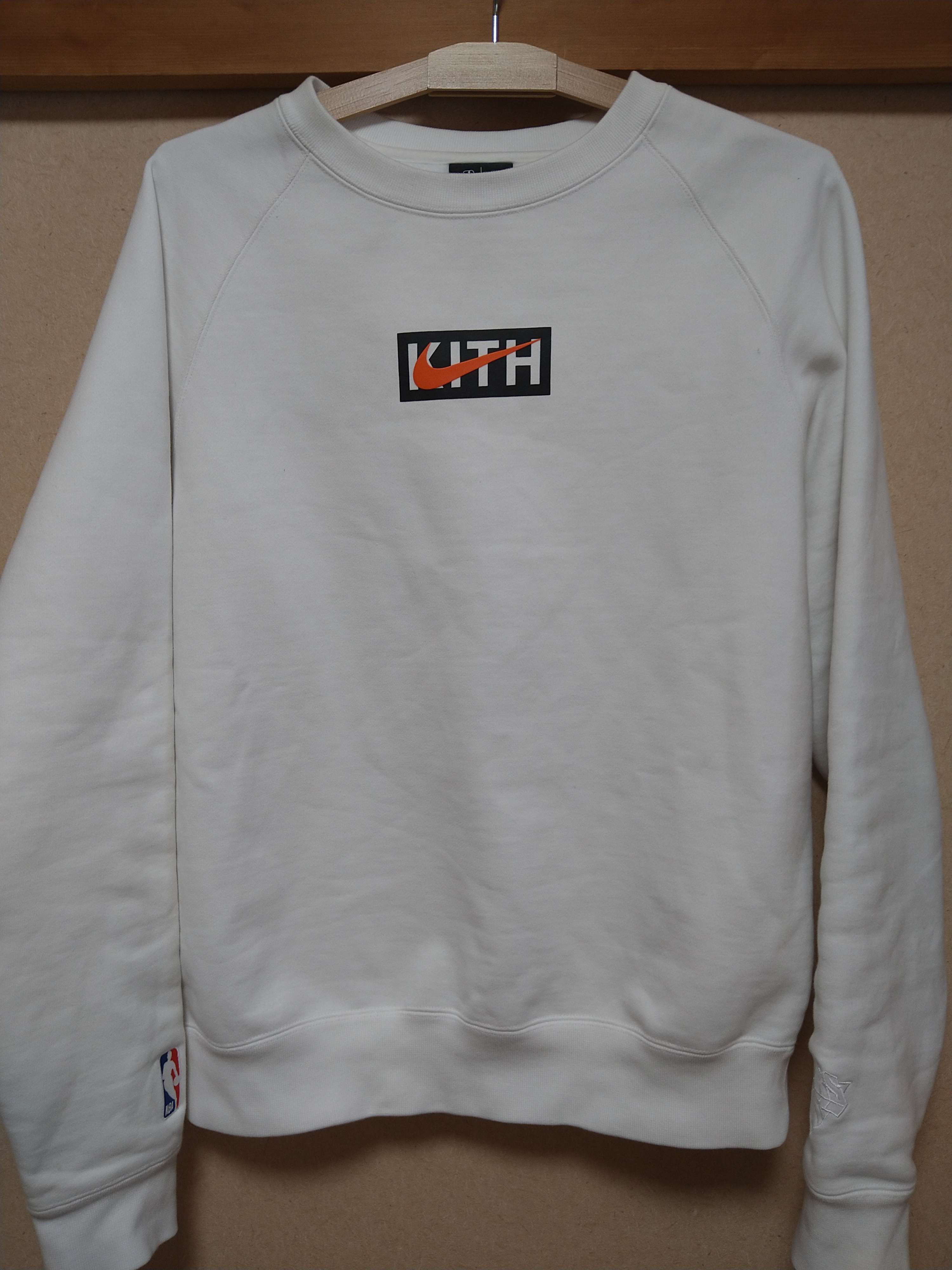 KITH Nike for New York Knicks Fleece Crewneck "White"