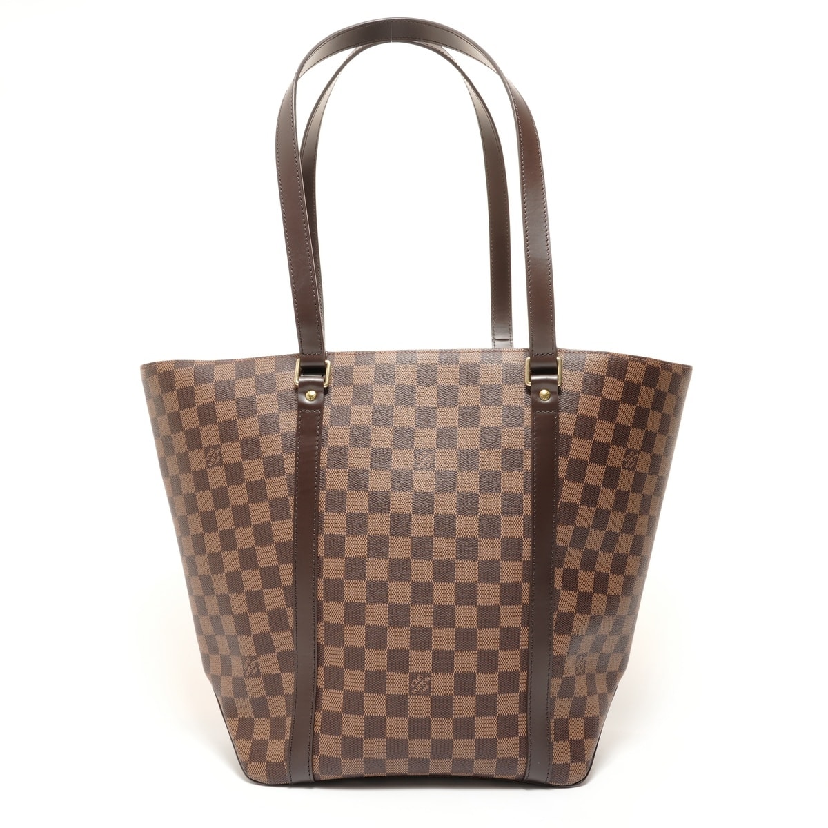 ヴィトン LV ダミエ サック ショッピング トートバッグ【中古】