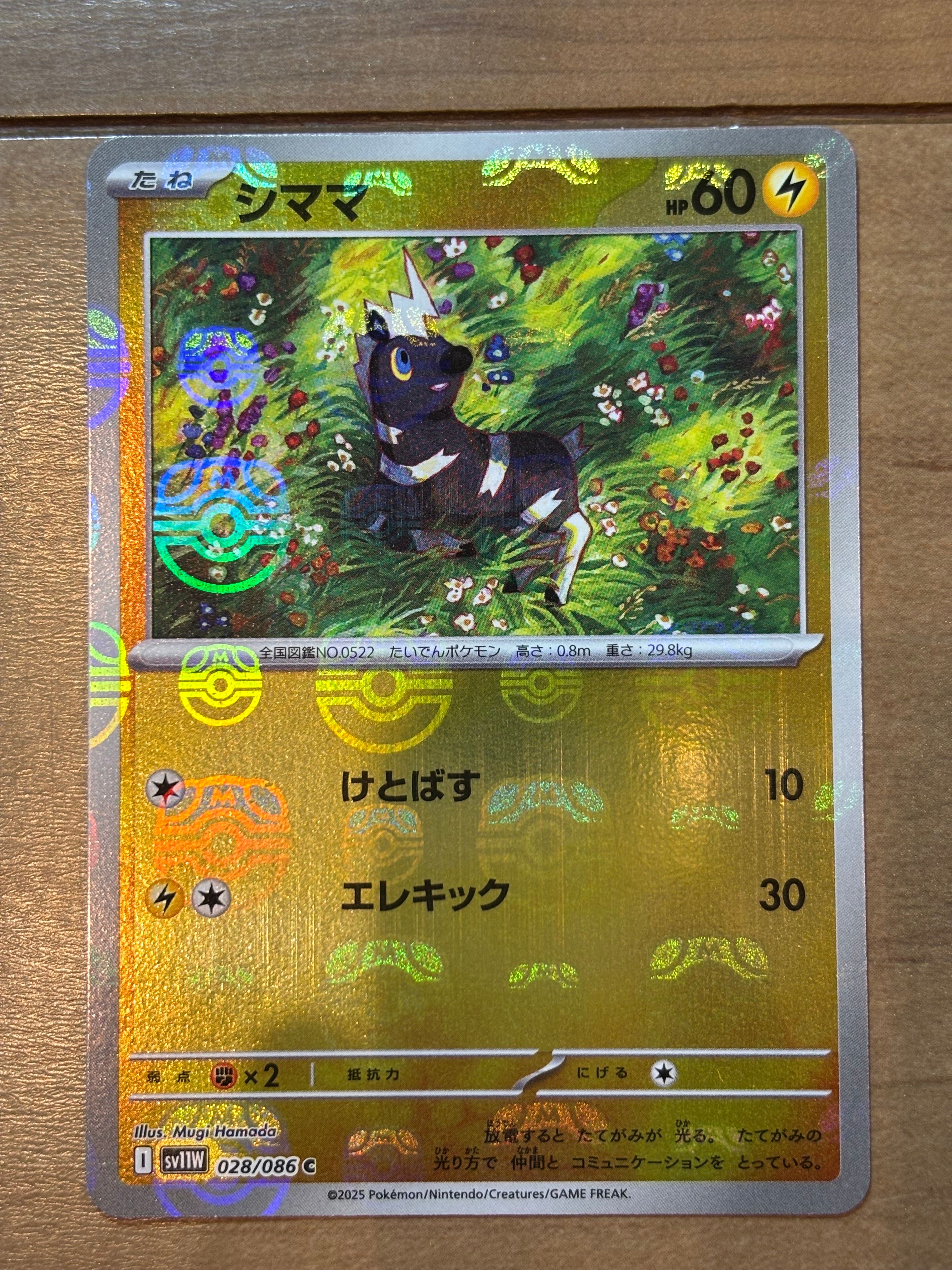 シママ C :マスターボールミラー [SV11W 028/086](拡張パック「ホワイトフレア」)