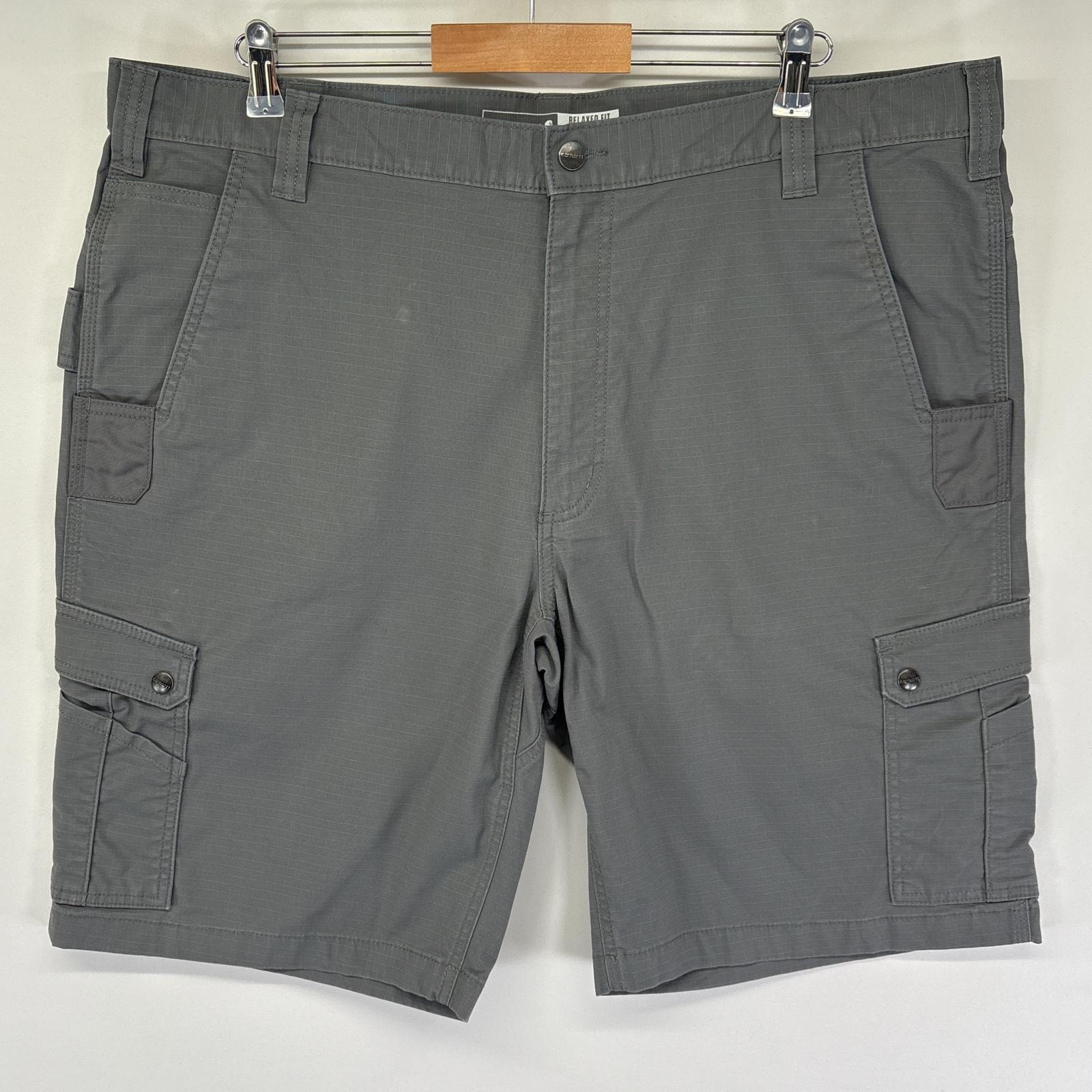 古着 カーハート Carhartt ショートパンツ ワークパンツ カーゴ ハーフパンツ ショーツ 短パン w42  グレー メンズ