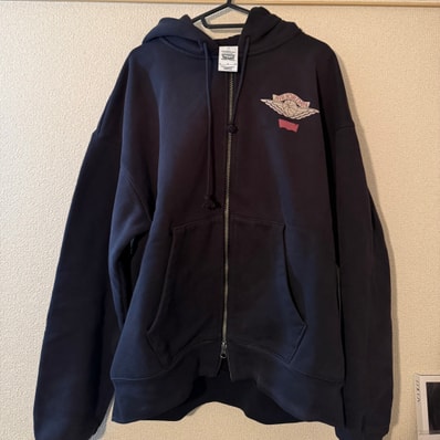 Nike Jordan x LEVI'S Heavyweight Fleece Zip Hoodie "Black" (US Size) IM6734-010