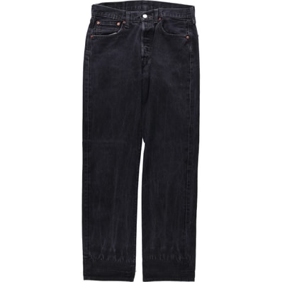 古着 リーバイス Levi's 501 ブラックデニム ストレートデニムパンツ メンズw31相当/eaa622463