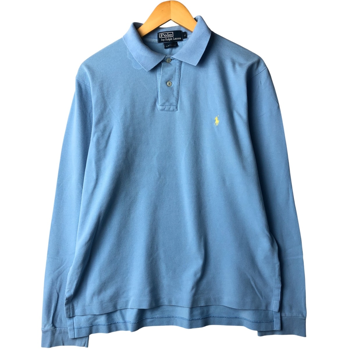 古着 ラルフローレン Ralph Lauren POLO by Ralph Lauren CUSTOM FIT 長袖 ポロシャツ メンズL相当/eaa586544