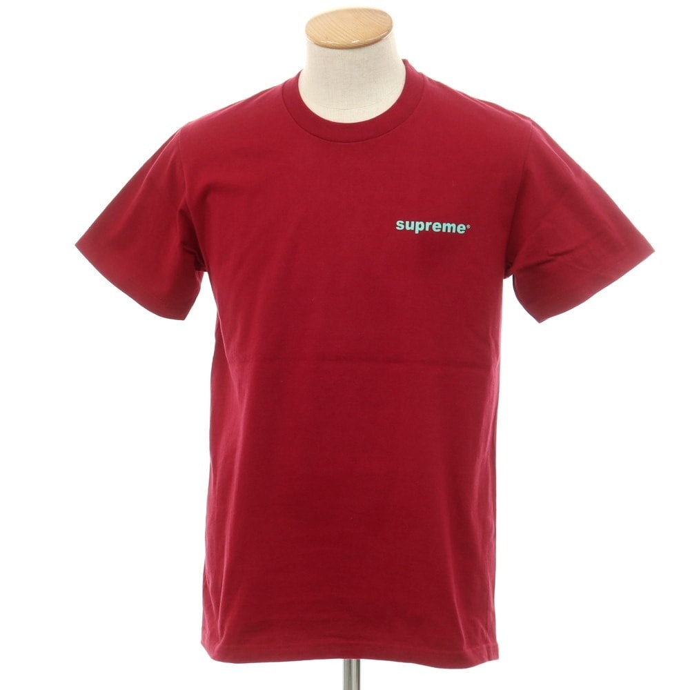 【中古】シュプリーム Supreme 2024年秋冬 Fuck Money Tee コットン クルーネック 半袖Tシャツ バーガンディ【サイズS】【メンズ】