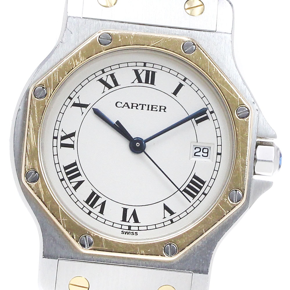 カルティエ サントスオクタゴン LM W2001583 メンズ 【中古】