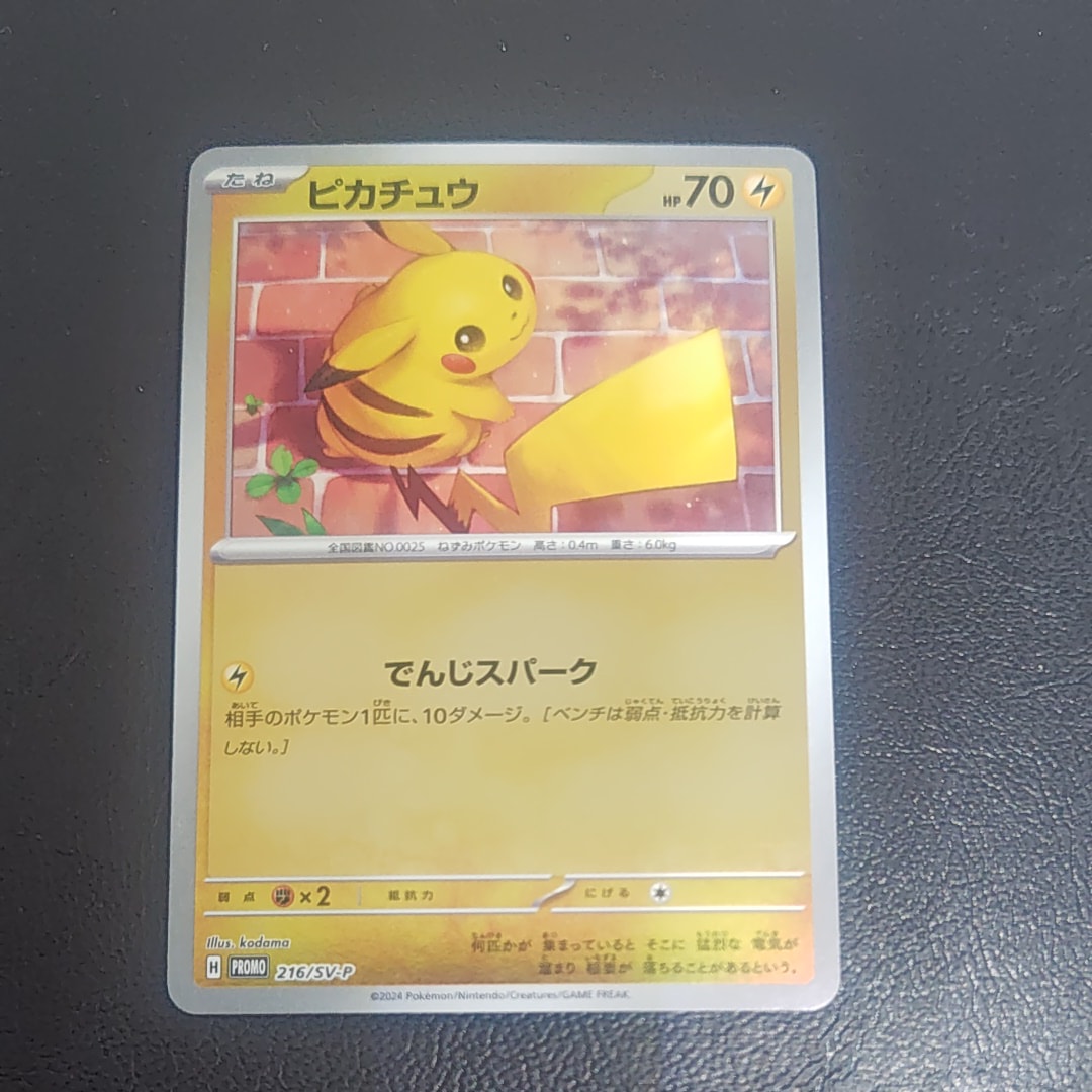 ピカチュウ P [SV-P 216](プロモカードパック「ポケカの夏がキタ!プロモカードGetキャンペーン!」)