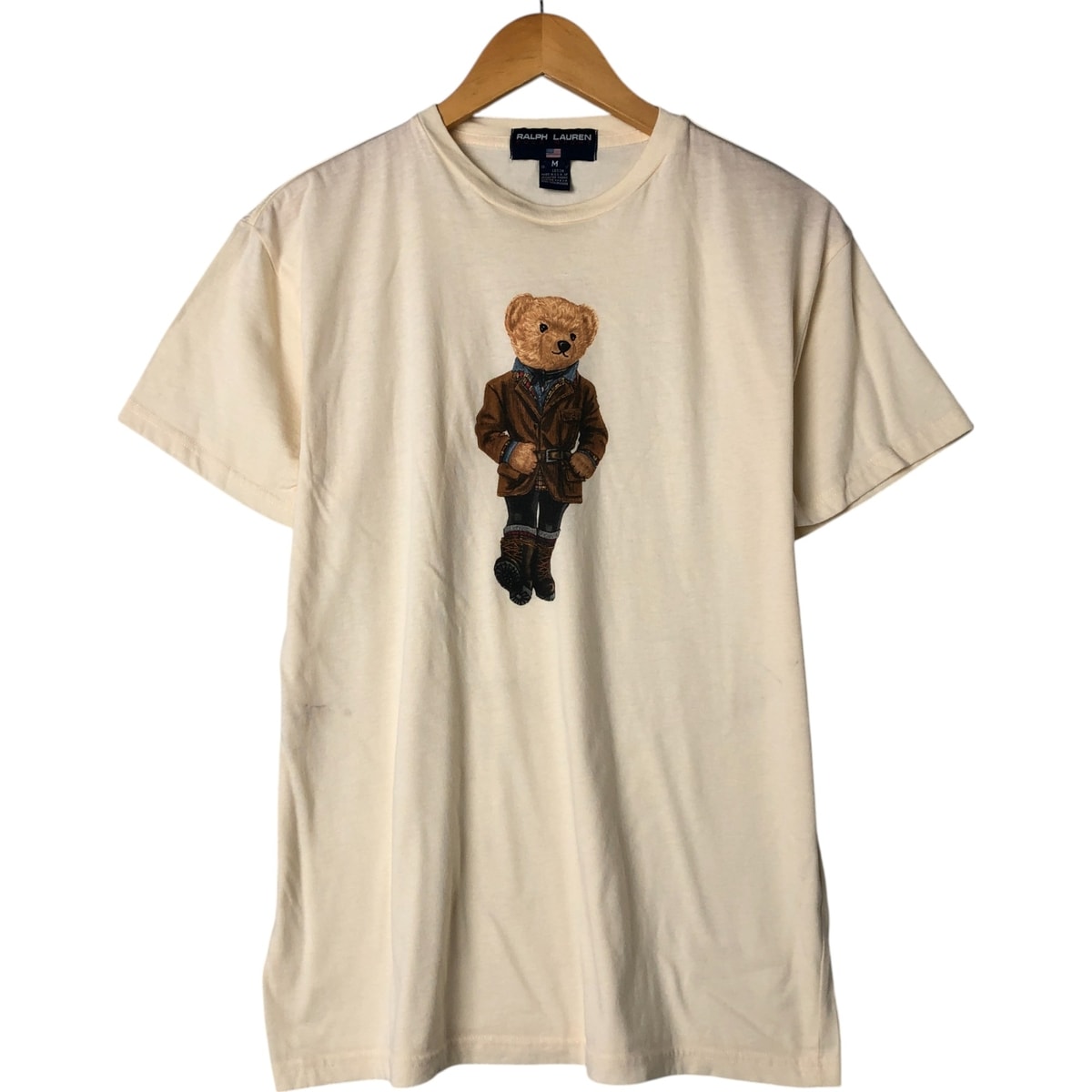 古着 90年代 ラルフローレン Ralph Lauren POLO SPORT ポロスポーツ 半袖 ポロベア プリントTシャツ USA製 メンズM相当 ヴィンテージ/eaa559965