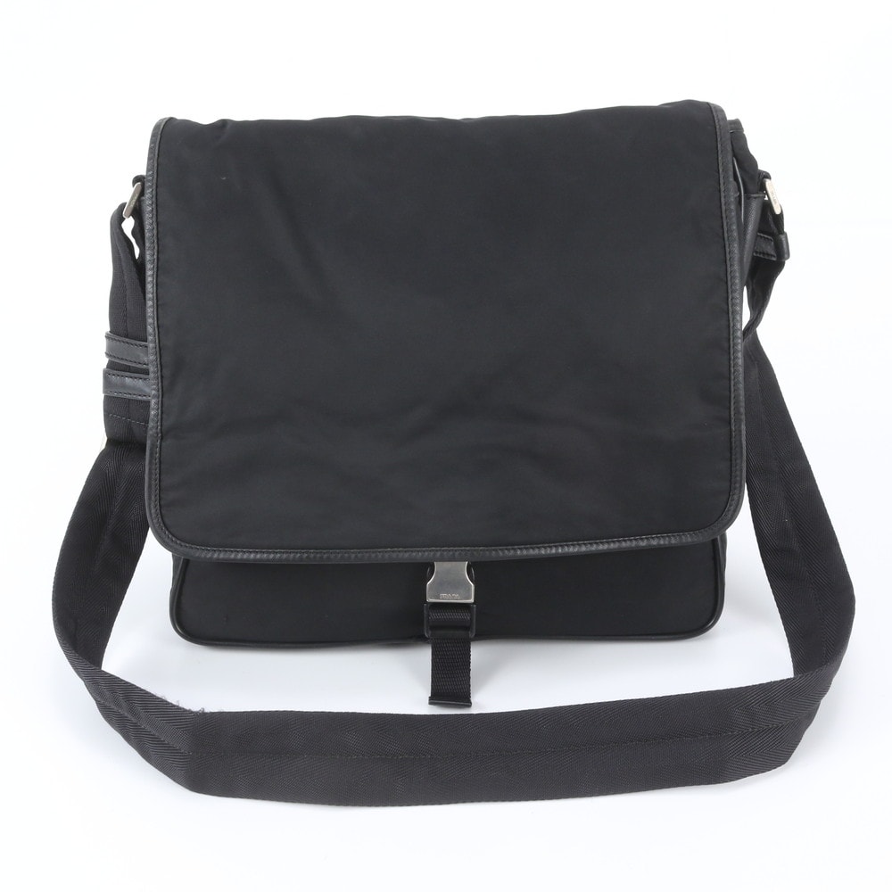 ■美品 プラダ テスート ナイロントライアングルロゴショルダーバッグ