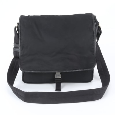 ■美品 プラダ テスート ナイロントライアングルロゴショルダーバッグ