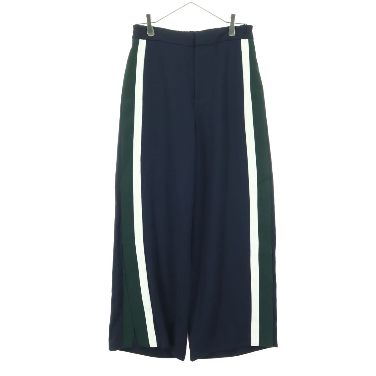 美品 ZARA WOMAN ザラウーマン サイドライン ワイドパンツ M ブラック