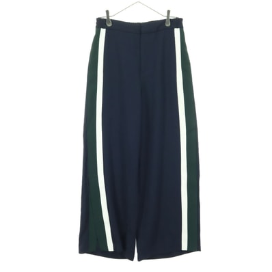 美品 ZARA WOMAN ザラウーマン サイドライン ワイドパンツ M ブラック