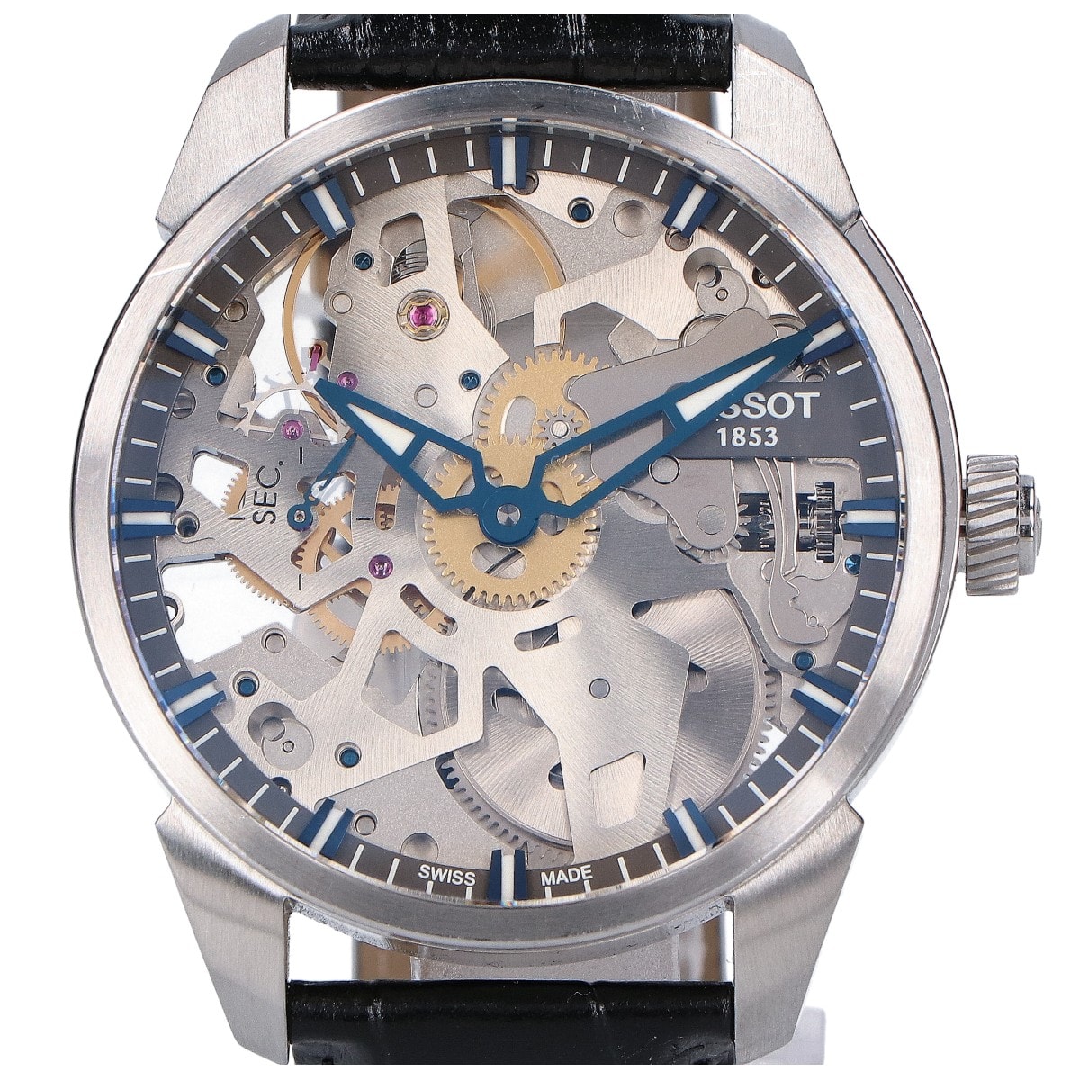 ティソ T070.405.16.411.00 T-コンプリカシオン スケレッテ 43mm 手巻き腕時計 -