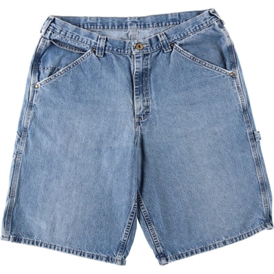 古着 リー Lee DUNGAREES デニムペインターショーツ ハーフパンツ メンズw36相当/eaa647952