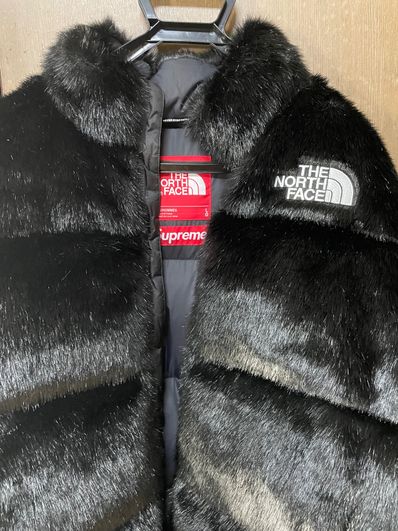Supreme x The North Face Faux Fur Nuptse Jacket "Black"