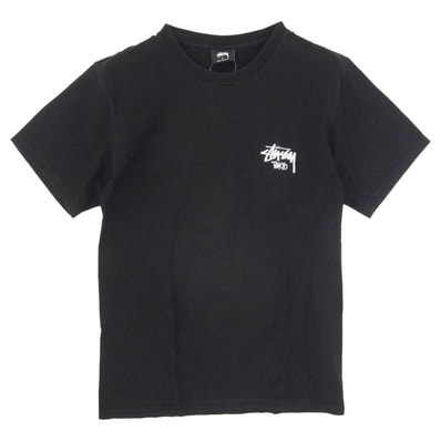 STUSSY ステューシー ショーンフォント TOKYO ストックロゴ バックプリント Tシャツ 半袖カットソー ブラック系 S【中古】
