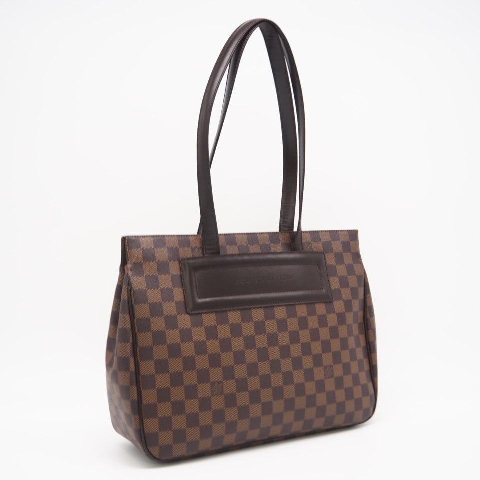 LOUIS VUITTON ルイ・ヴィトン モノグラム キャンバス パリオリPM N51123 ハンドバッグ ブラウン コーティングキャンバス レザー レディース