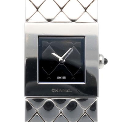 シャネル マトラッセ 腕時計 時計 ステンレススチール クオーツ 磨き直し済 レディース 1年保証 CHANEL 中古