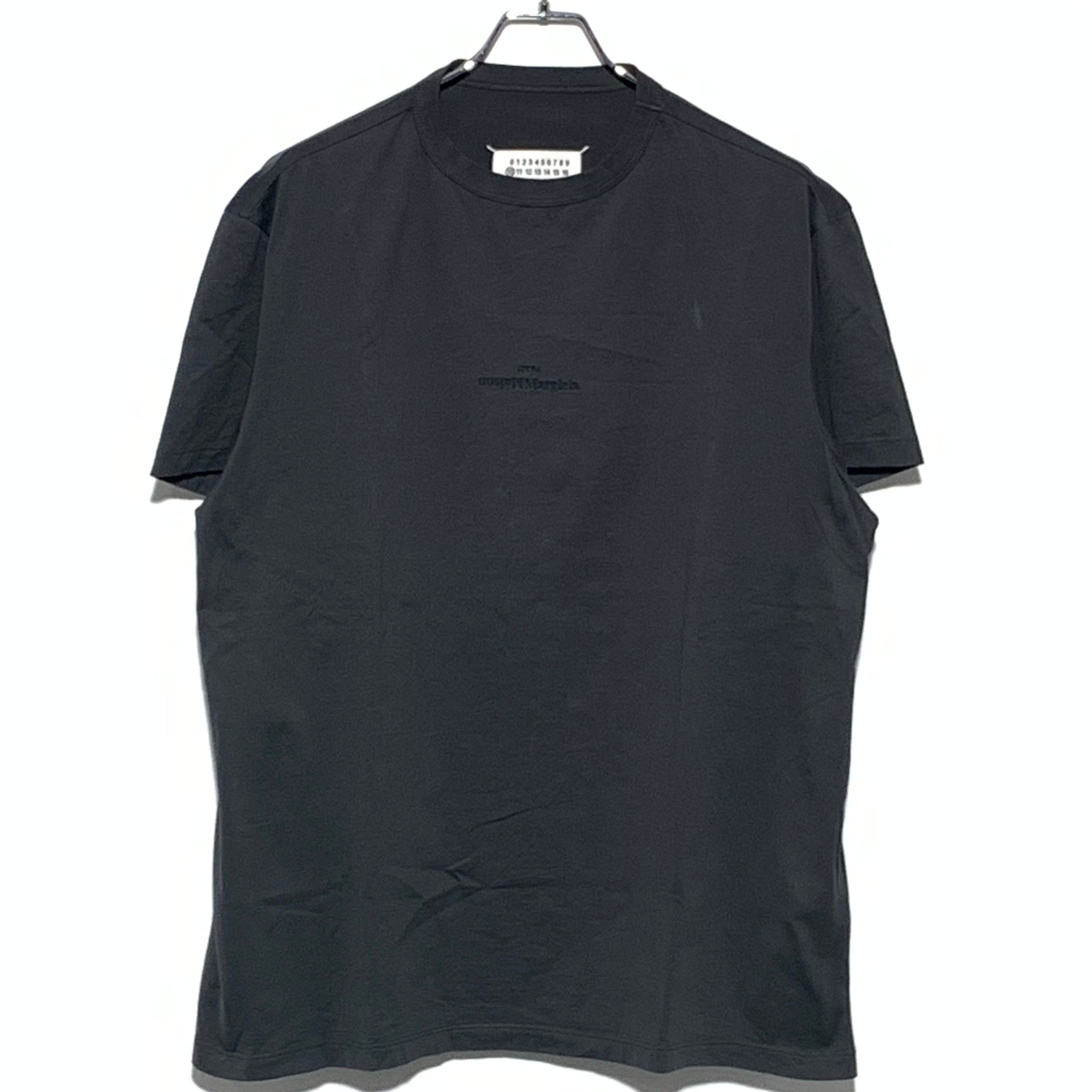 Maison Margiela Men's Distorted Logo T-Shirt "Washed Black"