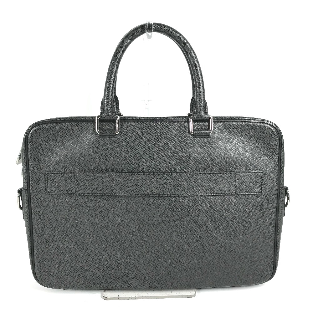 ルイヴィトン LOUIS VUITTON ポルトドキュマン・ビジネス PDV M30643 タイガ 2WAY カバン トートバッグ ハンドバッグ ビジネスバッグ タイガレザー アルドワーズ ブラック