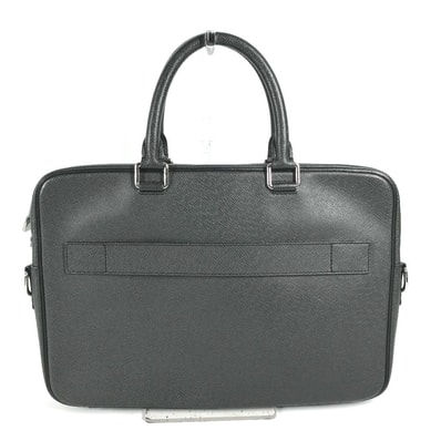 ルイヴィトン LOUIS VUITTON ポルトドキュマン・ビジネス PDV M30643 タイガ 2WAY カバン トートバッグ ハンドバッグ ビジネスバッグ タイガレザー アルドワーズ ブラック