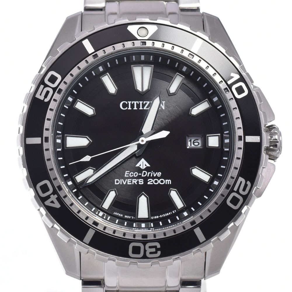 シチズン CITIZEN BN0190-82E プロマスター エコドライブ ブラック ソーラー メンズ 美品 箱・保証書付き 腕時計 M#148482
