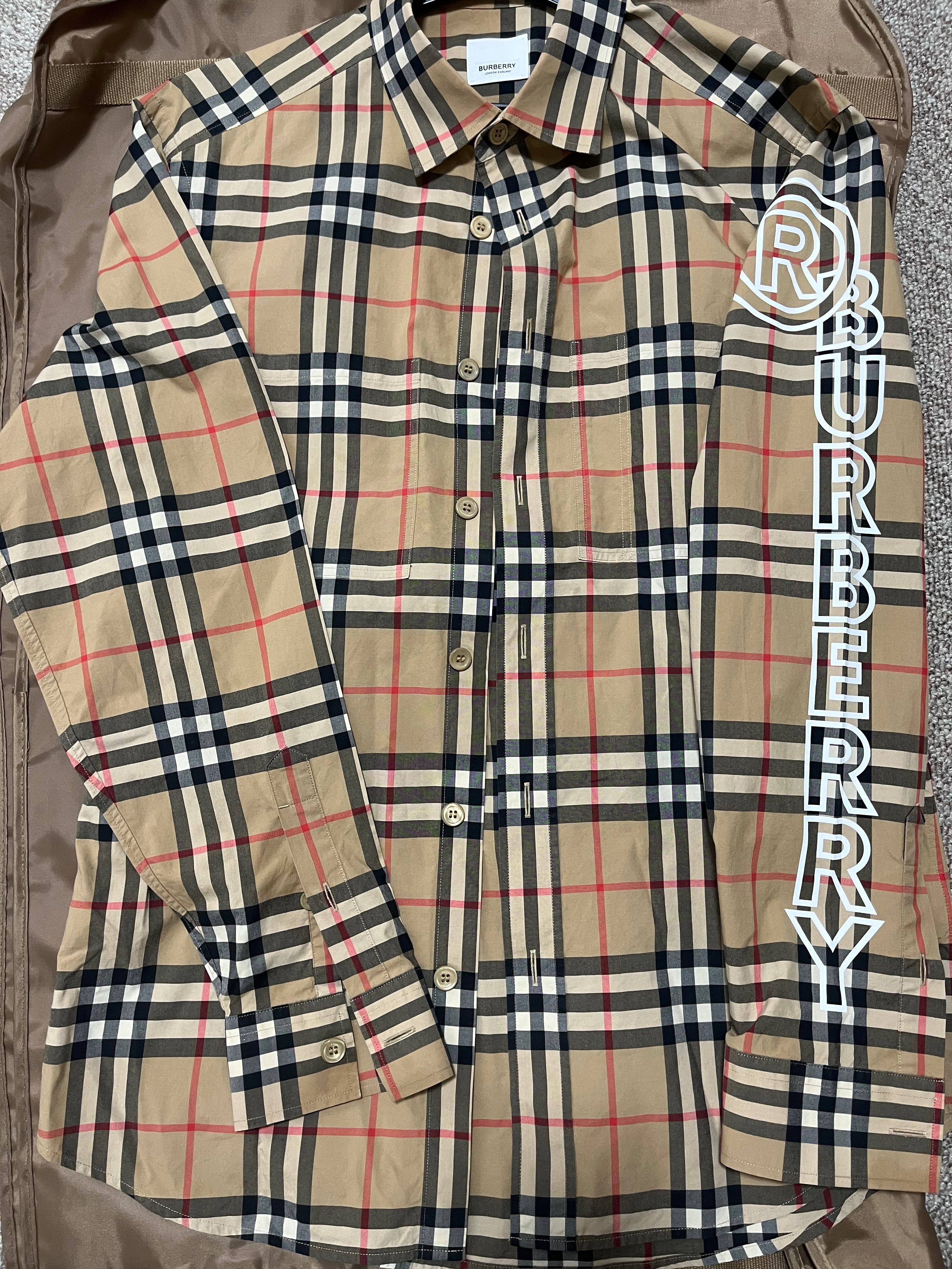 BURBERRY Check Shirt "Archive Beige"