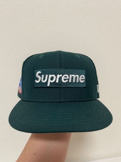 Supreme World Famous Box Logo New Era® "Dark Green"