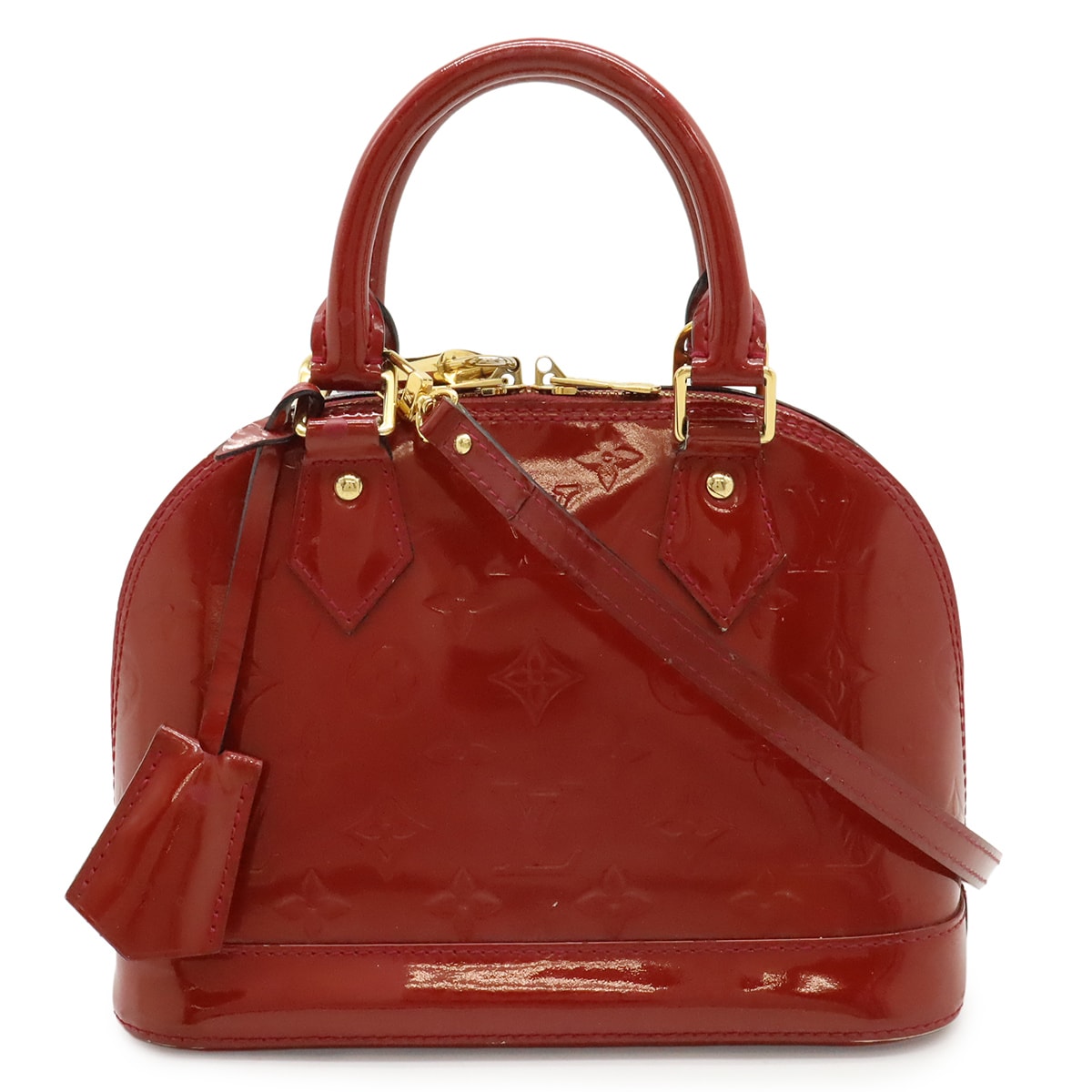 ルイ・ヴィトンアルマBB モノグラムヴェルニ M91771 ショルダーバッグ