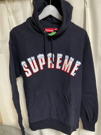 Supreme Icy Arc Hooded Sweatshirt "Navy"