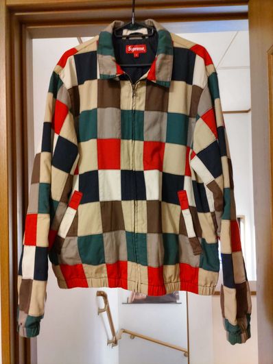 Supreme patchwork 2025 harrington jacket