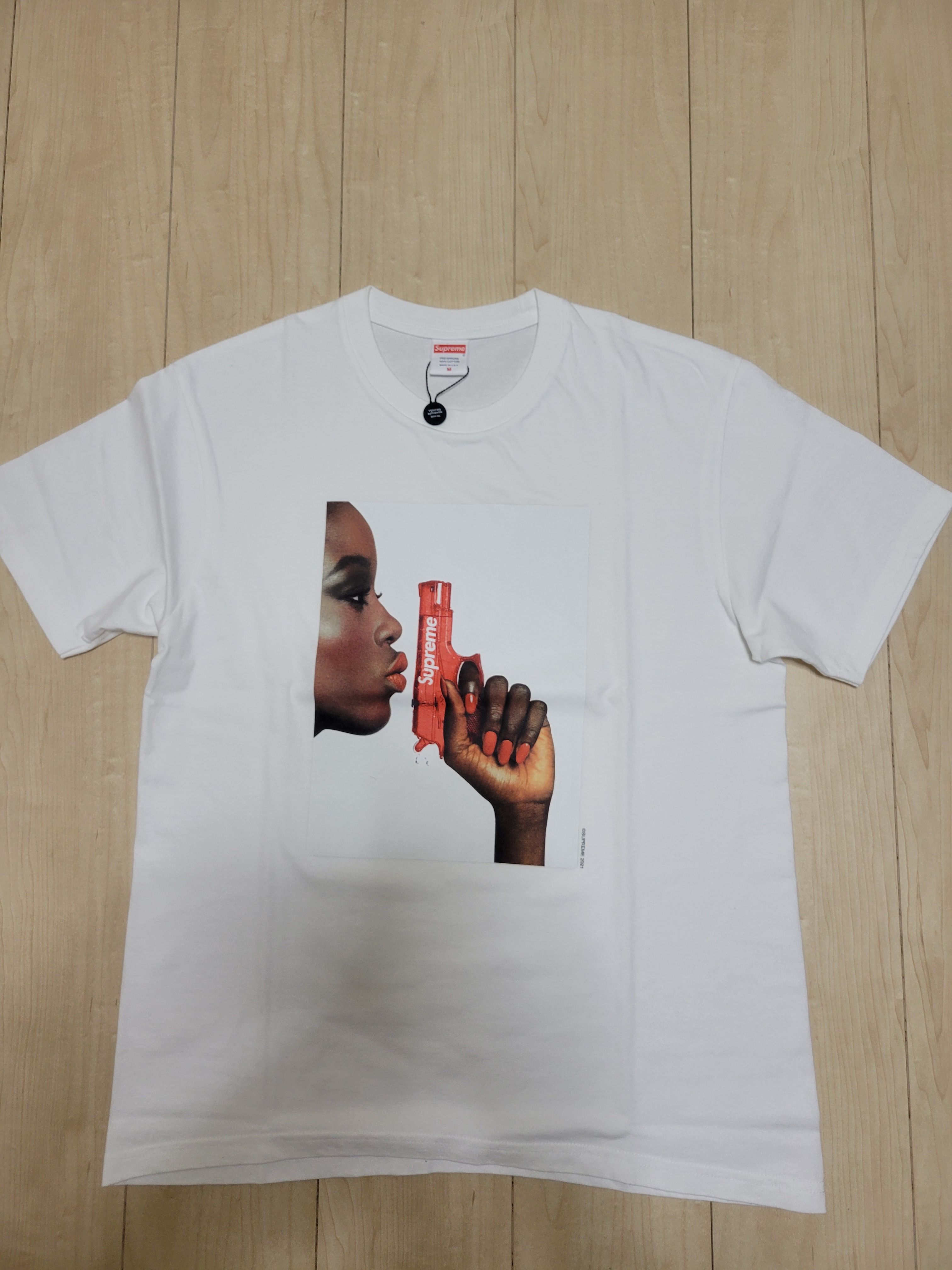 Supreme Water Pistol Tee "White"