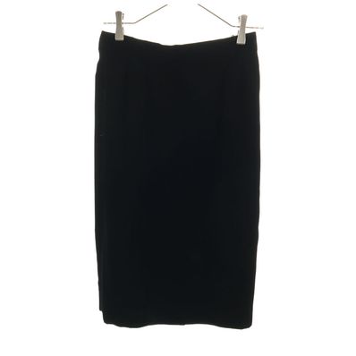 Christian Dior クリスチャンディオール 90s オールド ミモレ丈 ベロア タイトスカート LL ブラック