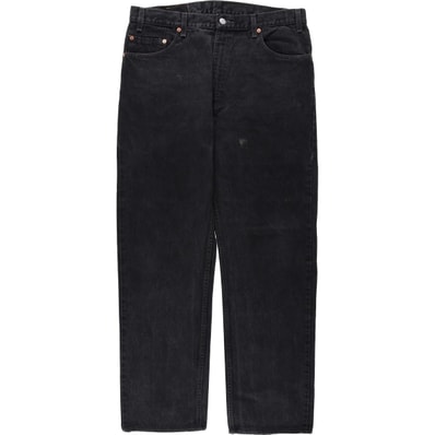 古着 90年代 リーバイス Levi's 505 REGULAR FIT STRAIGHT LEG ブラックデニム テーパードデニムパンツ メンズw36相当 ヴィンテージ/eaa649306
